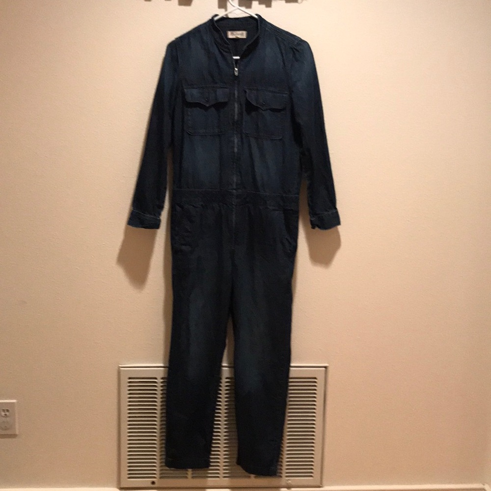 coverall zip jumpsuit